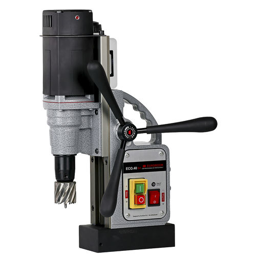 Electric core drilling machine - ECO.40S+/IC - Euroboor - magnetic / with cooling system / single-speed