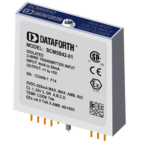 Current input module - SCM5B42-01 - Dataforth Corporation - transmitter ...