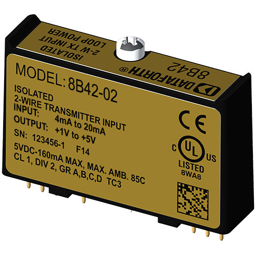 Input signal conditioning module - 8B42-02 - Dataforth Corporation - current / transmitter / 2-wire