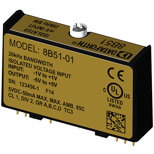 Input signal conditioning module - 8B51-01 - Dataforth Corporation - voltage / wide-band