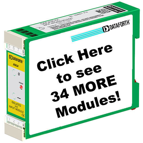 Input signal conditioning module - DSCA33-xx Series - Dataforth Corporation - isolated / DIN rail / true RMS