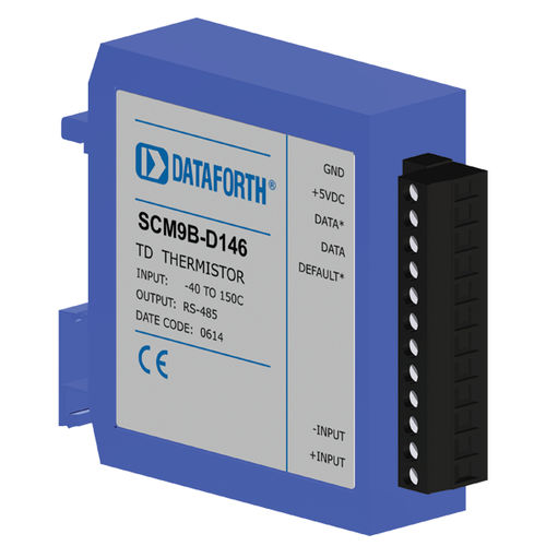 DIN rail signal conditioning module - SCM9B-D146 - Dataforth Corporation - input / for thermistor / sensor-to-computer