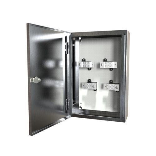 Distribution electrical enclosure - CN4SBSS Series - Hammond - wall-mounted / stainless steel / power distribution