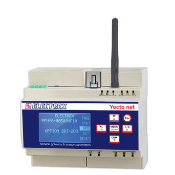 TCP/IP wireless sensor network (WSN) coordinator - PFNY6-005L9-110 YOCTO NET - ELECTREX - Modbus / RS422/RS485 / for electrical installation