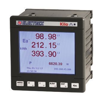 Monitoring analyzer - PFNK9-FQ5D9-121 KILO F NET 96 PQ WEB LOG - ELECTREX - for electrical networks / industrial / power quality