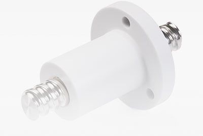 Round-thread lead screw - Eichenberger Gewinde - trapezoidal / polymer / stainless steel