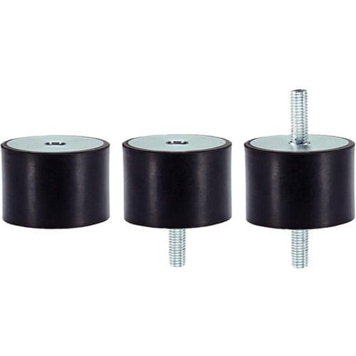 Rubber stop - EH 25150. series - HALDER France - cylindrical