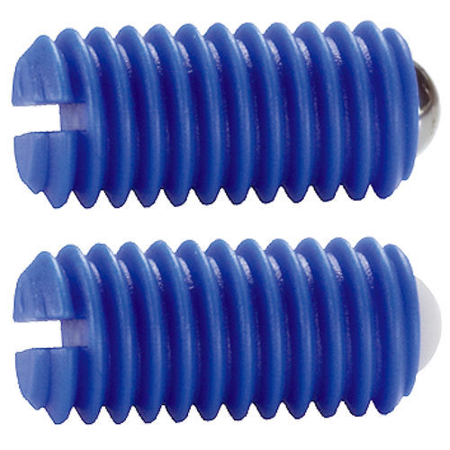 Spring plunger - EH 22040. series - HALDER France - stainless steel / ball bearing