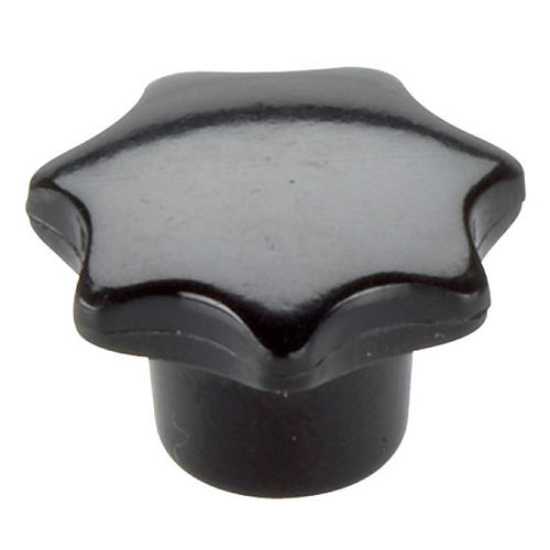 Lobe knob - EH 24670. series - HALDER France - threaded / plastic / brass