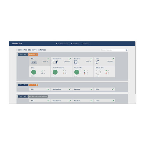 Interface software - ESL  - OPTICON - application programming / control / database