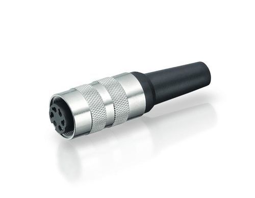 Straight connector - EEM 33-79 - Novotechnik - solder / M16 / shielded