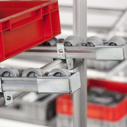 Press-fit end cap - 0.0.647.08 - item industrial applications - rectangular / steel / for roller conveyors