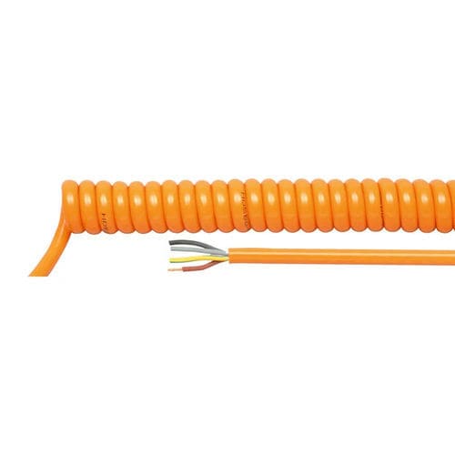 DIN electrical cable - 85221 - HELUKABEL - stranded / spiral / straight