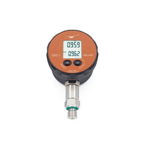 Pressure gauge with LCD display - LEO1-Ei - KELLER Pressure AG - G 1/4 / NPT 1/4 / stainless steel
