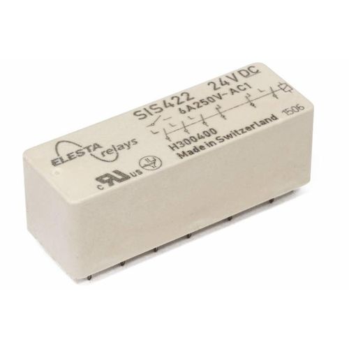 24VDC electromechanical relay - SIS422 - ELESTA GmbH - 12VDC / 110VDC / 48VDC