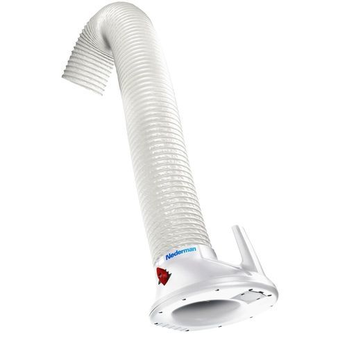 Wall-mounted extraction arm - CR - NEDERMAN - flexible / for chemicals / for the food industry