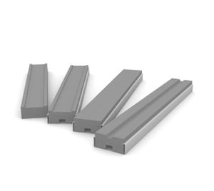 Guide rail - BRECO - steel / timing belt