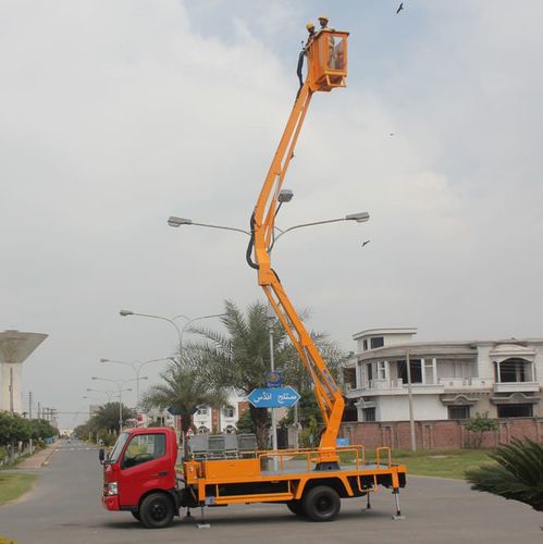 Truck-mounted articulated boom lift - JPF series - javaid Industrial company - hydraulic / outdoor / compact
