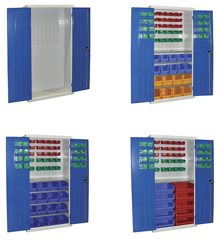 Storage cupboard - CYD189xxxBX - Quality Metal Products - floor-mounted / shelf / door