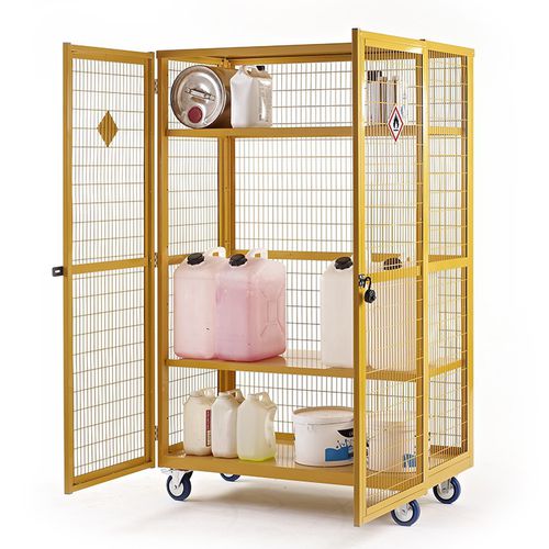 Storage cart - Quality Metal Products - metal / shelf / for equipment transport