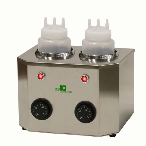Bottle tank - WARM&SQUEEZE TWO - icb tecnologie srl - sauce / stainless steel / for heating