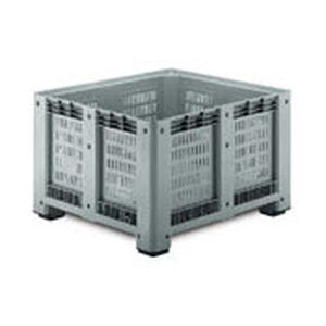 Plastic pallet box - 1091 F - capp plast srl - agricultural / with lid / perforated
