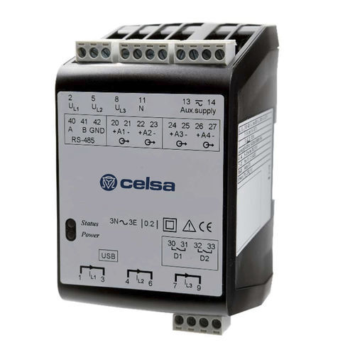 DIN rail transducer - CPQT2 - CELSA MESSGERATE ESPAÑA S.L. - voltage output / 4-20 mA / USB