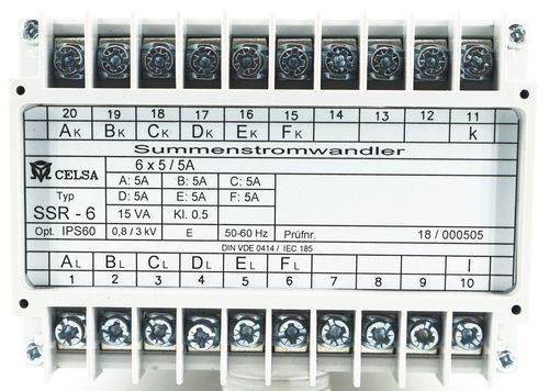Summation transformer - SSR Series - CELSA MESSGERATE ESPAÑA S.L. - current / instrument / dry