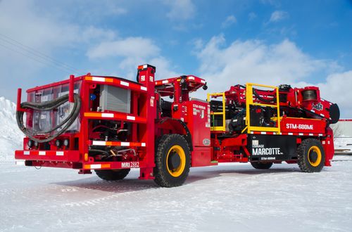 Diamond core drilling rig - STM 600ME - Usinage Marcotte inc. - wheeled / rotary / for underground mining