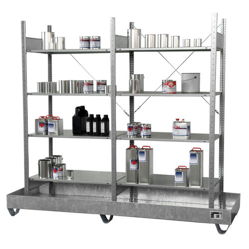 Storage warehouse shelving - 3000 series - Bauer - light-duty / for tin cans / steel
