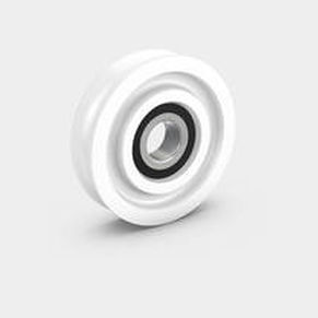 Wheel with solid tire - PEVOLON® - RÄDER-VOGEL RÄDER- UND ROLLENFABRIK GMBH & CO. KG - polyamide / bearing / grooved