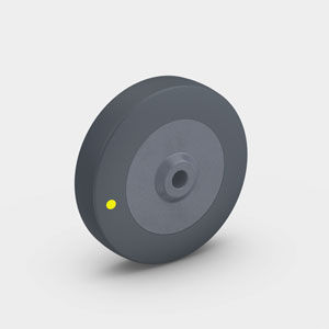 Wheel with solid tire - PEVOTHAN® ELF - RÄDER-VOGEL RÄDER- UND ROLLENFABRIK GMBH & CO. KG - thermoplastic / for heavy loads / non-marking