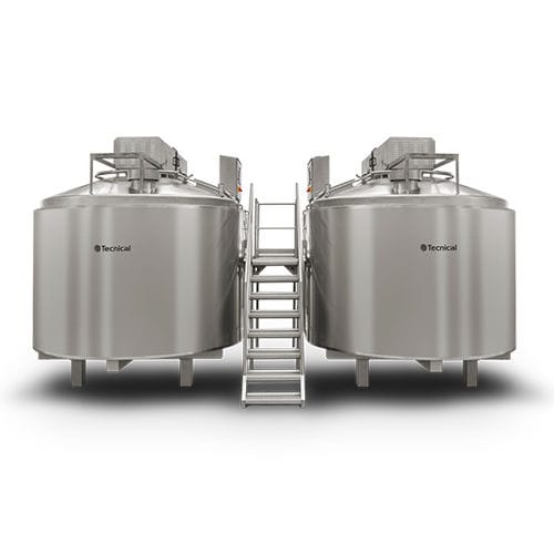 Stainless steel curdling tank - tecnical