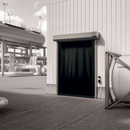 Roll up door - S-559 - Entrematic Dynaco - stainless steel / exterior / explosion