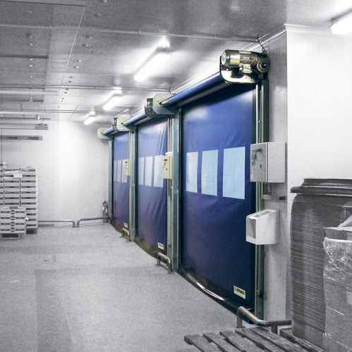 Roll up door - M2  - Entrematic Dynaco - stainless steel / indoor / industrial
