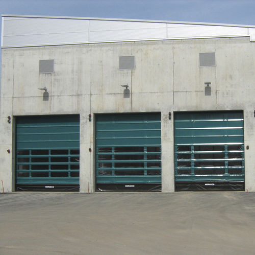 Fold-up door - NERGECO T STAR 2 - Entrematic Dynaco - folding / industrial / exterior