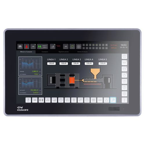 Multitouch screen panel PC - EW series - ESA elettronica - PCAP capacitive touch screen / 5-wire resistive touch screen / 15"