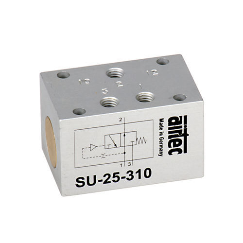 Spool pneumatic directional control valve - SU series - AIRTEC Pneumatic - pneumatic / pilot-operated / 3/2-way