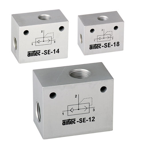 Ball valve - SE series - AIRTEC Pneumatic - pneumatically-operated / for air / aluminum