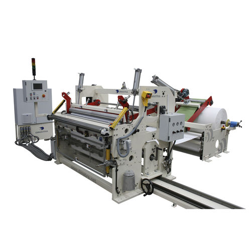 Plastic film slitter-rewinder - Dimatra - automatic / for small rolls