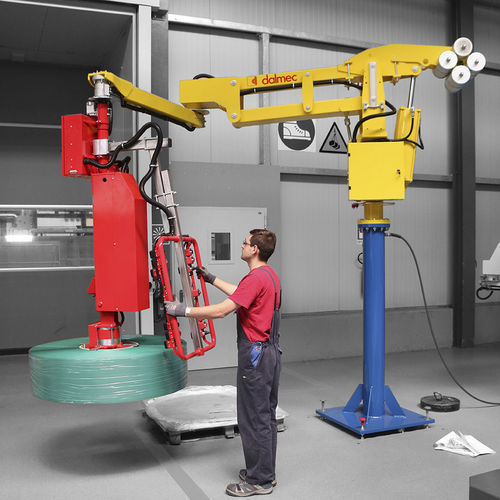 Pneumatic manipulator - DALMEC - electric / with lifting magnet / with gripping tool