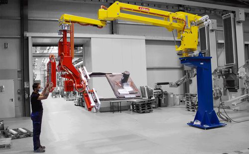 Heavy industry manipulator - DALMEC - pneumatic / with gripping tool / for mechanical components