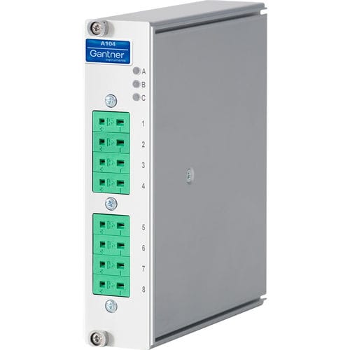 Analog I O module - Q.brixx XE A104 TCK - Gantner Instruments - EtherCAT / 8 analog inputs / built-in