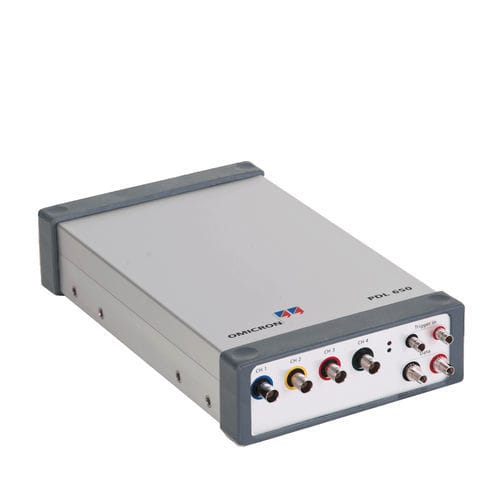 Partial discharge measuring device - PDL 650 - OMICRON electronics - acoustic / transformer