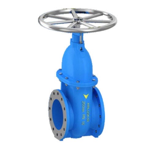 Gate valve - Kirloskar - with handwheel / for water / flange