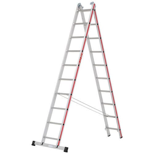 Steel ladder - 4045 series - Hymer - folding / universal