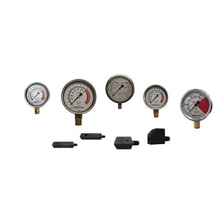 Analog pressure gauge - HG series - Hi-Force Hydraulic Tools - threaded / liquid-filled Bourdon tube / for hydraulic applications