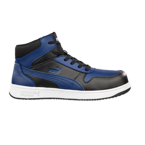 Agriculture safety shoes - FRONTCOURT BLUE/BLK MID - PUMA SAFETY SHOES - for construction / anti-slip / anti-perforation