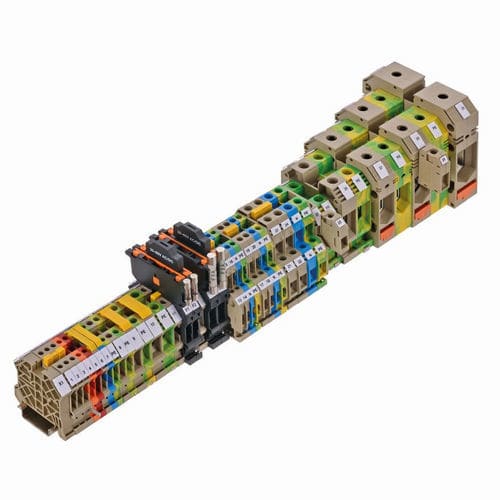 DIN rail-mounted terminal block - SRK - CONTA-CLIP Verbindungstechnik GmbH - screw connection