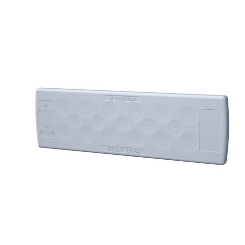 IP54 cable entry plate - KES-E series - CONTA-CLIP Verbindungstechnik GmbH - for electrical cabinet / for hygienic applications